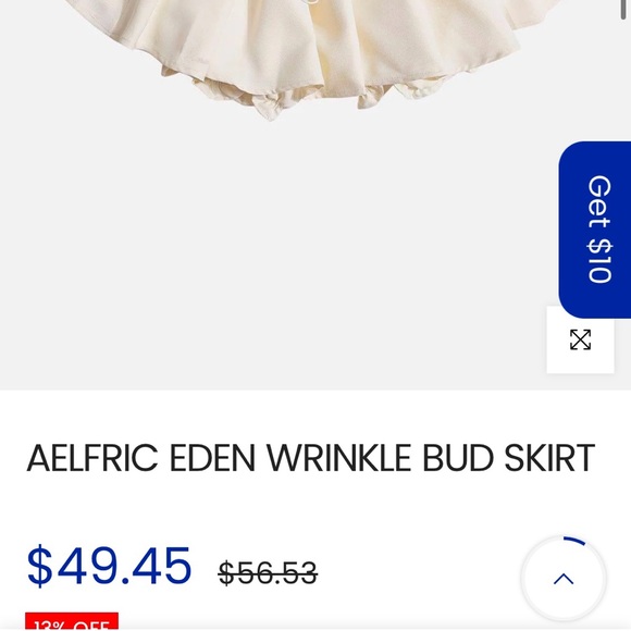 Aelfric Eden NEW WITH TAGS White Bubble Skirt with Bloomer Shorts - Picture 5 of 6